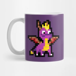 Spyro The Dragon 8-Bit Pixel Art Character Mug